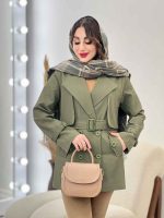 بارانی چهاردکمه پشت ژیله کد 5387 - تصویر 17