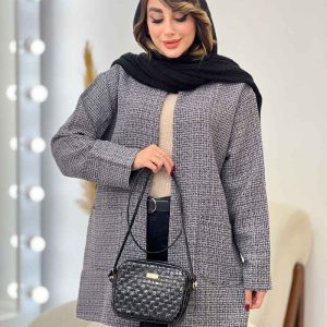 مانتو پاییزه جلو باز دو جیب کد 5394