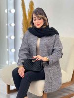 مانتو پاییزه جلو باز دو جیب کد 5456 - تصویر 11