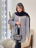 مانتو پاییزه جلو باز دو جیب کد 5394 - تصویر 4