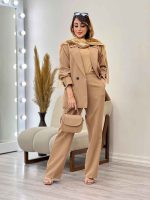 ست مانتو و شلوار جیب نما یسنا کد 5223 - تصویر 11