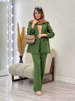ست مانتو و شلوار جیب نما یسنا کد 5223 - تصویر 3
