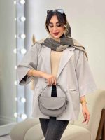 پالتو سوئیت پانچ دو دکمه کد 5396 - تصویر 3