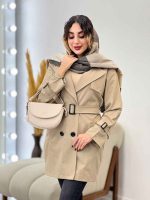 بارانی چهار دکمه آستین بند دار کد 5402 - تصویر 14