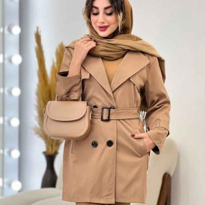 بارانی چهار دکمه آستین بند دار کد 5402