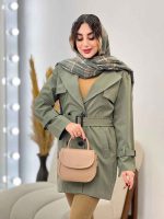 بارانی چهار دکمه آستین بند دار کد 5402 - تصویر 16