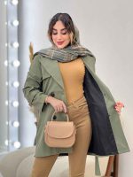 بارانی چهار دکمه آستین بند دار کد 5402 - تصویر 8