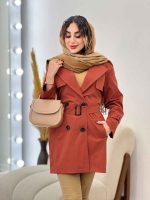 بارانی چهار دکمه آستین بند دار کد 5402 - تصویر 7