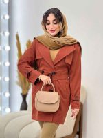 بارانی چهار دکمه آستین بند دار کد 5402 - تصویر 12