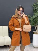 بارانی ژیله دار آستین کش کد 5399 - تصویر 7