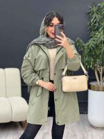 بارانی ژیله دار آستین کش کد 5399 - تصویر 10