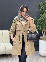 بارانی ژیله دار آستین کش کد 5399 - تصویر 16