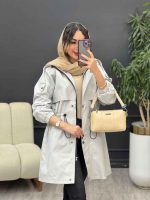 بارانی ژیله دار آستین کش کد 5399