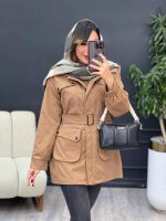 بارانی چهار جیب آستین پیله کد 5401 - تصویر 6