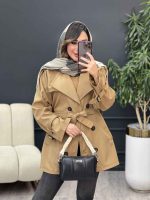بارانی شش دکمه سرشانه پاگن کد 5398