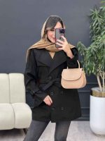 بارانی شش دکمه سرشانه پاگن کد 5398 - تصویر 13