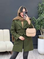 بارانی چهاردکمه برش هلالی کد 5404 - تصویر 17