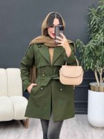 بارانی چهاردکمه برش هلالی کد 5404 - تصویر 9