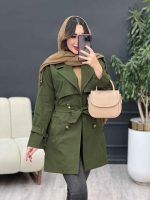 بارانی چهاردکمه برش هلالی کد 5404 - تصویر 3