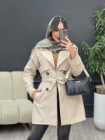 بارانی چهاردکمه برش هلالی کد 5404 - تصویر 12