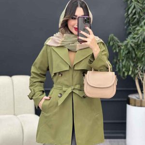 بارانی چهاردکمه برش هلالی کد 5404