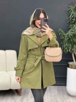 بارانی چهاردکمه برش هلالی کد 5404 - تصویر 18