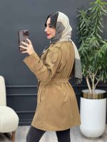 بارانی چهاردکمه برش هلالی کد 5404 - تصویر 6