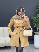 بارانی چهاردکمه برش هلالی کد 5404 - تصویر 4