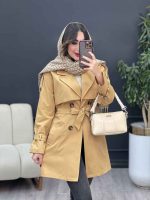 بارانی چهاردکمه برش هلالی کد 5404 - تصویر 10