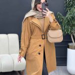 بارانی سه دکمه یقه دوبل کد 4378