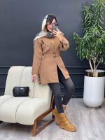 بارانی بغل چهاردکمه ژیله دار کد 5407 - تصویر 20