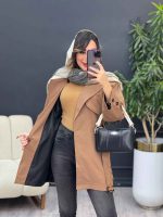 بارانی بغل چهاردکمه ژیله دار کد 5407 - تصویر 16