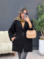 بارانی بغل چهاردکمه ژیله دار کد 5407 - تصویر 15