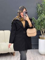 بارانی بغل چهاردکمه ژیله دار کد 5407 - تصویر 9