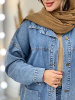 مانتو جین دو جیب فرنیا کد 5413 - تصویر 4