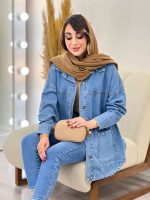مانتو جین دو جیب فرنیا کد 5413 - تصویر 10