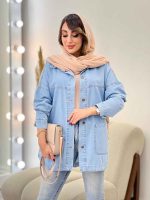 مانتو جین دو جیب فرنیا کد 5413 - تصویر 11