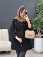 مانتو جین کمرکش کد 5410 - تصویر 4
