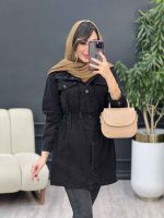 مانتو جین کمرکش کد 5410 - تصویر 6