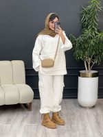 ست هودی و شلوار طرح لوزی کد 3740 - تصویر 3