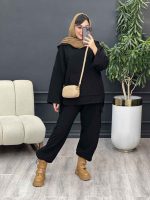 ست هودی و شلوار طرح لوزی کد 3740 - تصویر 16