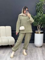 ست هودی و شلوار طرح لوزی کد 3740 - تصویر 22