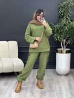 ست هودی و شلوار طرح لوزی کد 3740 - تصویر 17
