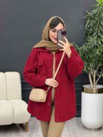 مانتو کتان جیب پاکتی پردیس کد 5409 - تصویر 5
