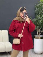 مانتو کتان جیب پاکتی پردیس کد 5409 - تصویر 12