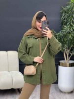 مانتو کتان جیب پاکتی پردیس کد 5409 - تصویر 2