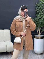 مانتو کتان جیب پاکتی پردیس کد 5409 - تصویر 4