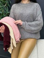 بافت یقه گرد پایین کش کد 5428 - تصویر 26