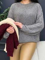 بافت یقه گرد پایین کش کد 5428 - تصویر 13