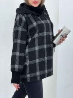 هودی چهارخونه ترکیبی پایین گت کد 5452 - تصویر 25